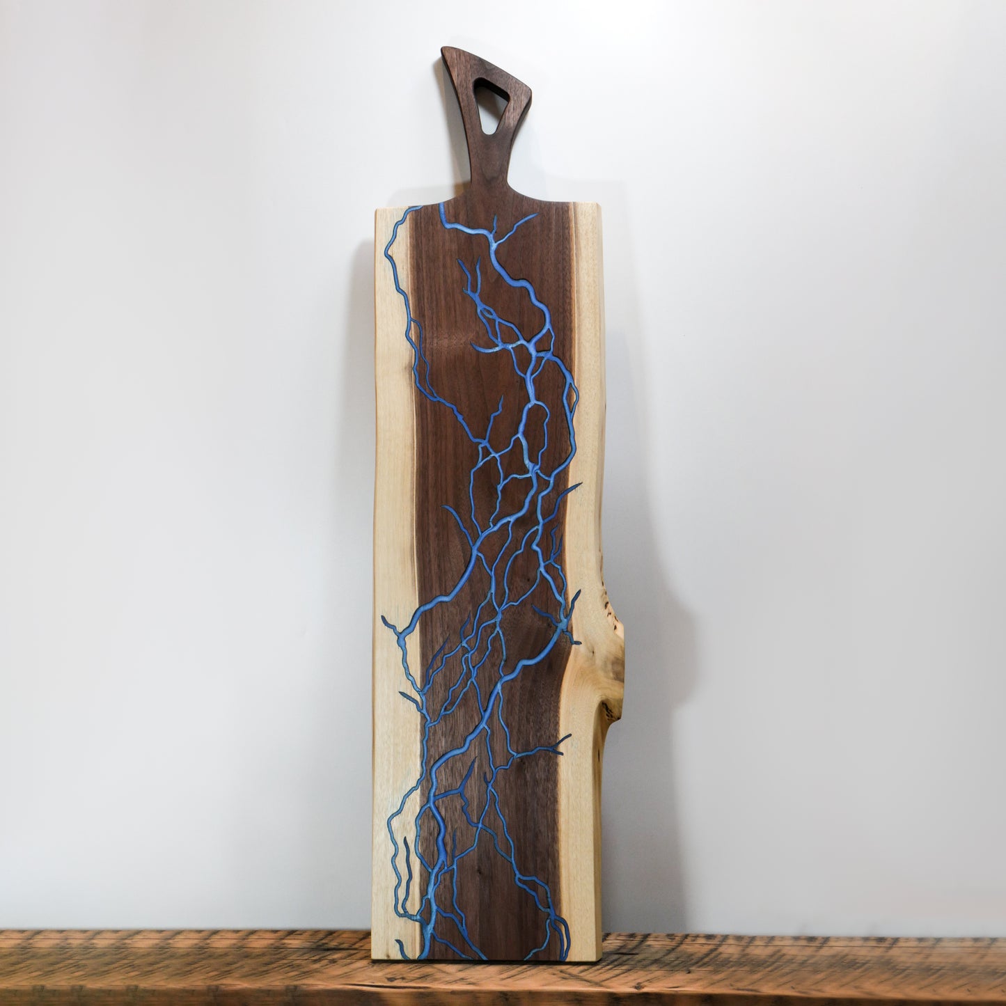 Large Live Edge Dark Walnut Charcuterie Board