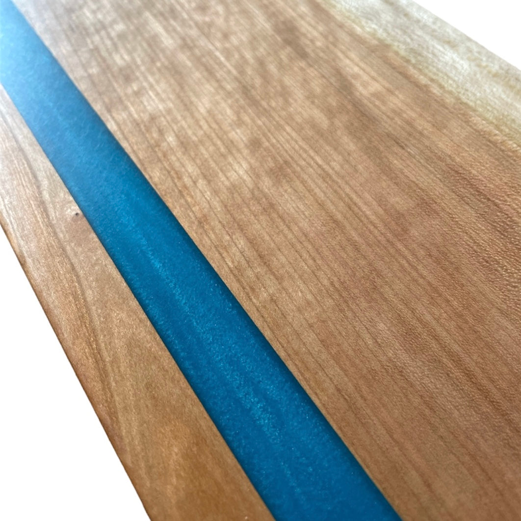 Cherry Live Edge Charcuterie Board with Flow Handle