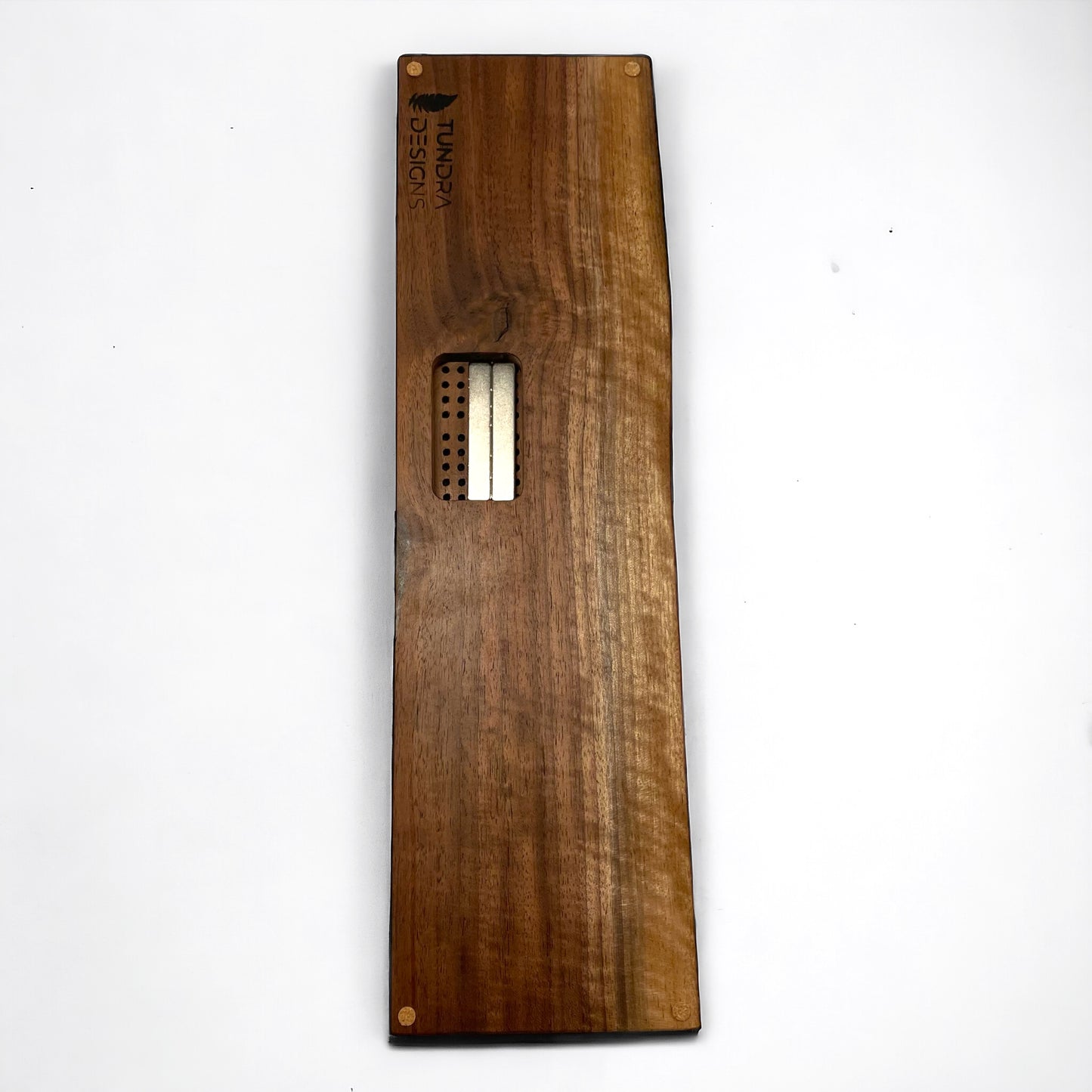 Dark Walnut Cribbage Board (Mountain Skyline)