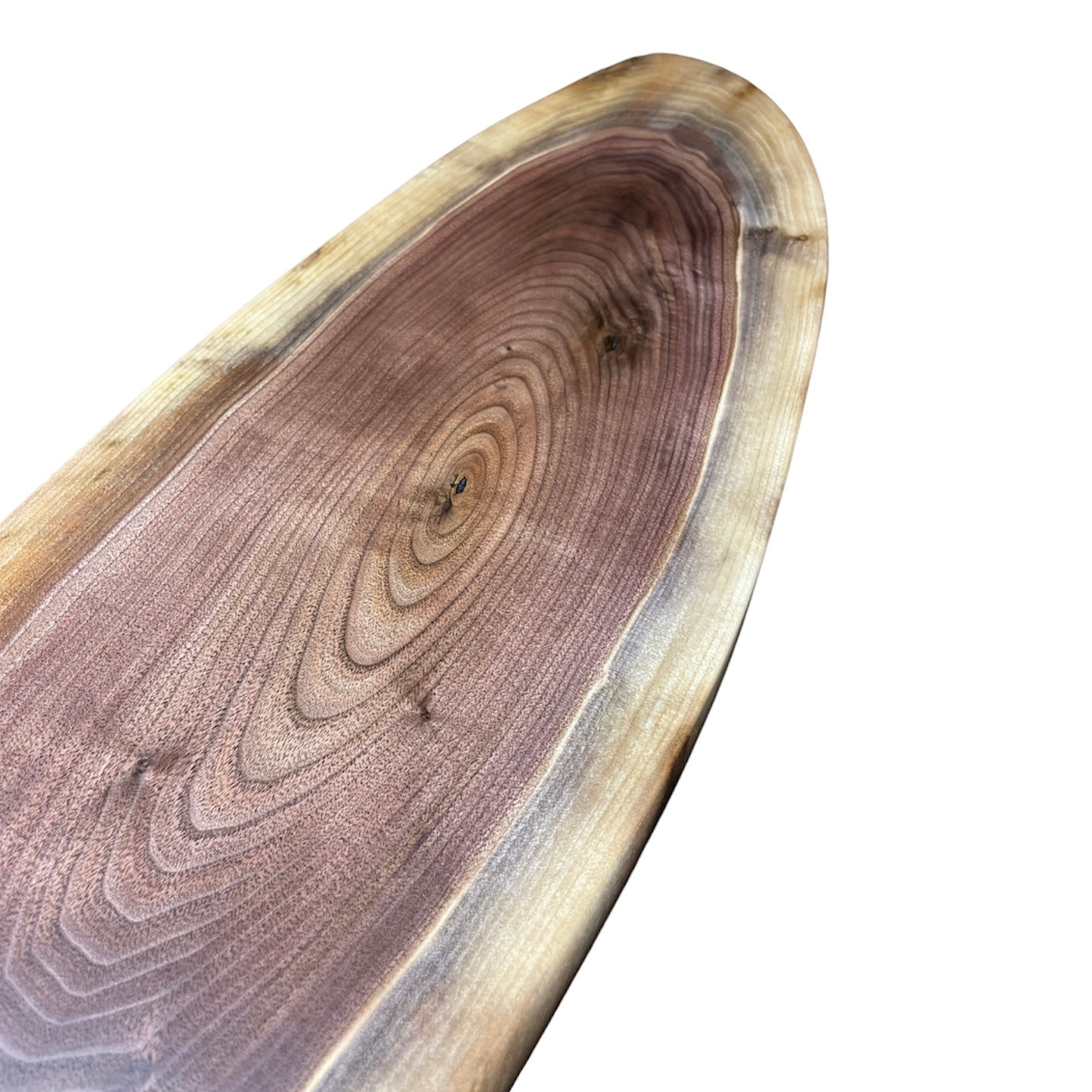Large Oval Black Walnut Charcuterie Board