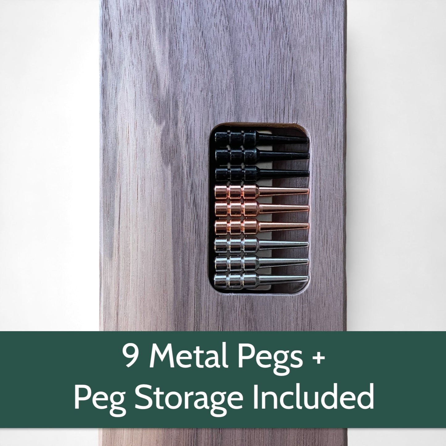 Black Walnut Cribbage Board Mini