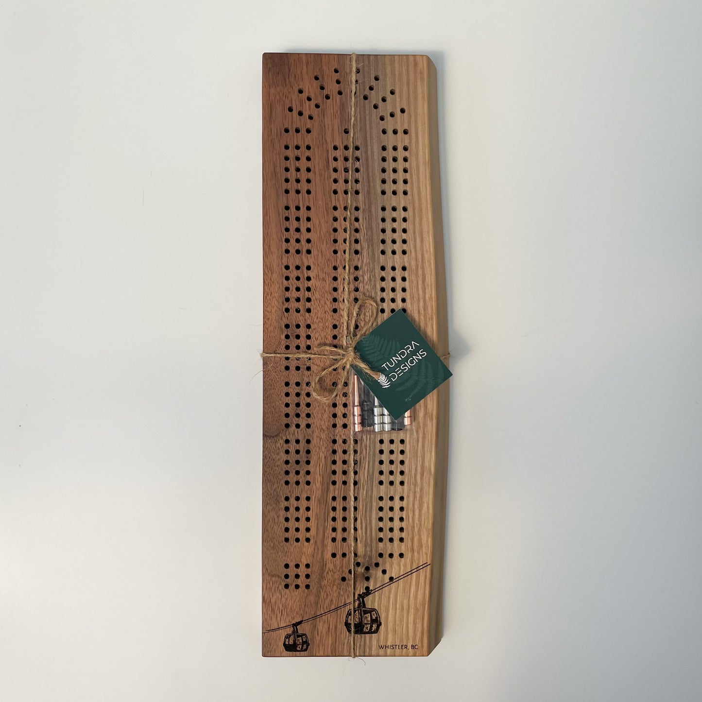 Walnut Cribbage Board (Whistler Gondola)