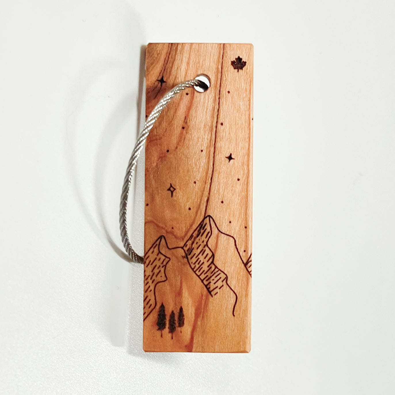 Mountain with Stars Keychain