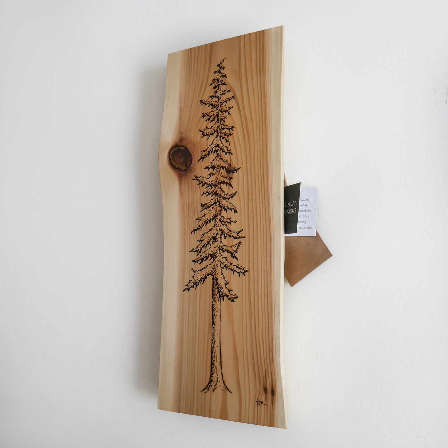 Large Tree Cedar Engraving (Local Artist)