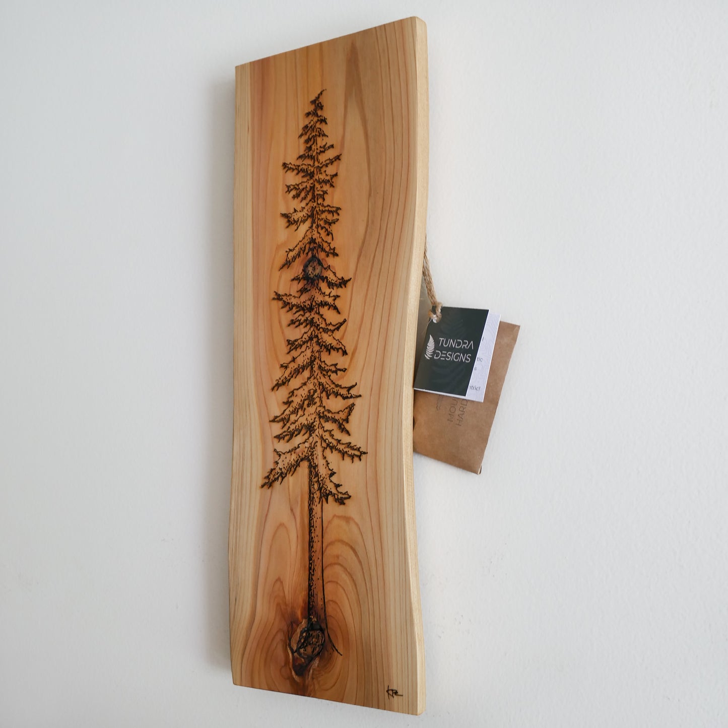 Large Tree Cedar Engraving (Local Artist)