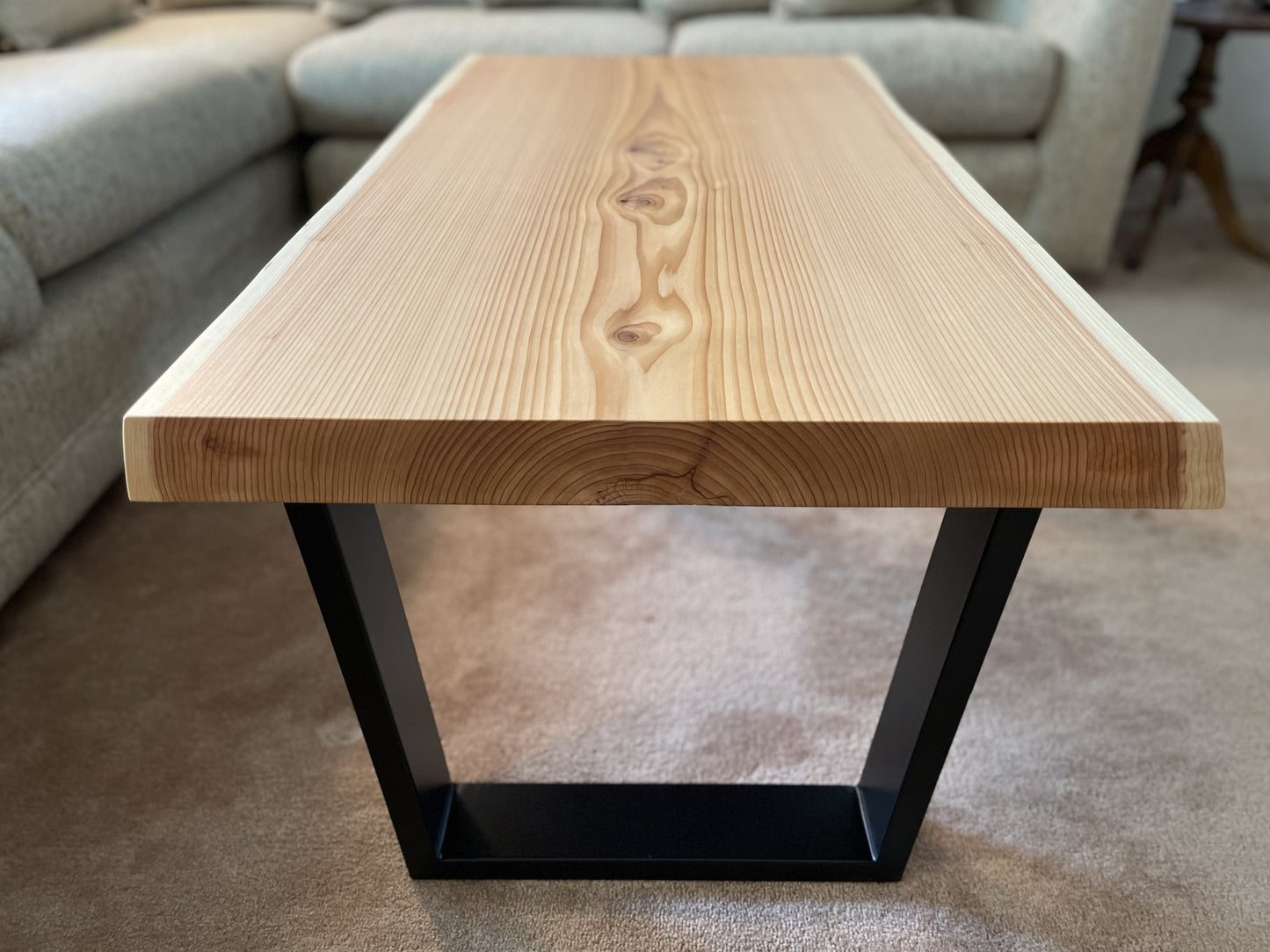 Custom Live Edge Cedar Coffee Tables