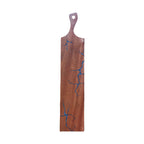 Mahogany Blue Epoxy Charcuterie Board with Chef's Handle
