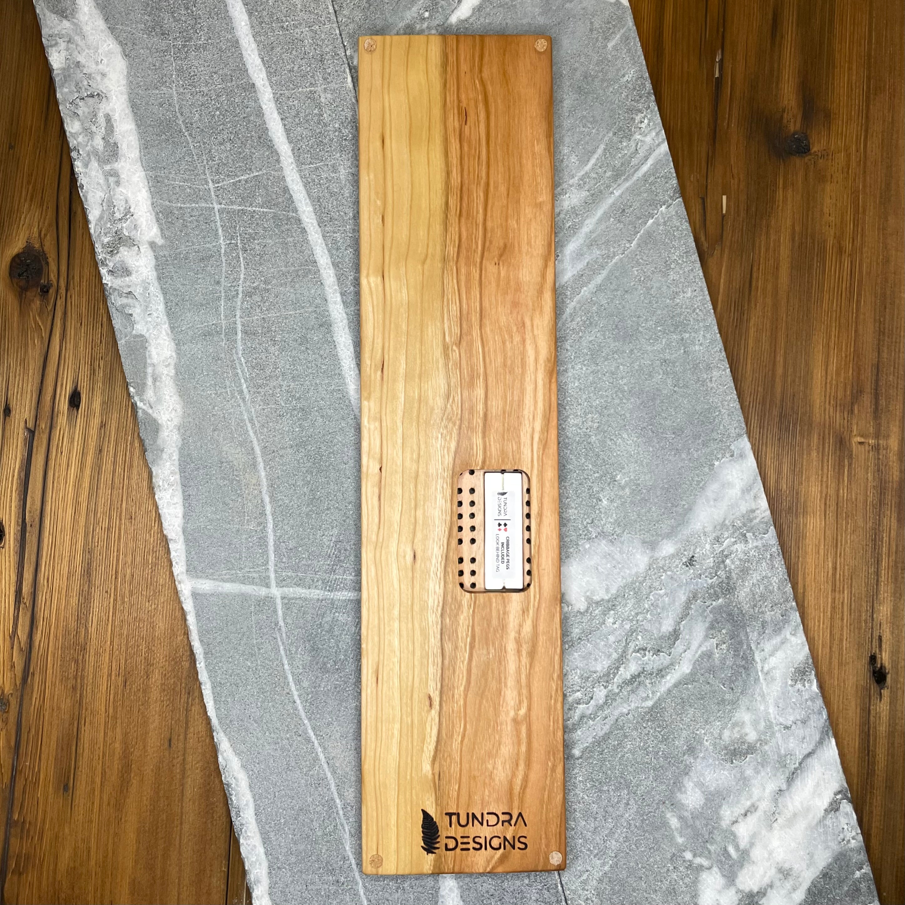 Squamish Chief Black Walnut Cribbage Board