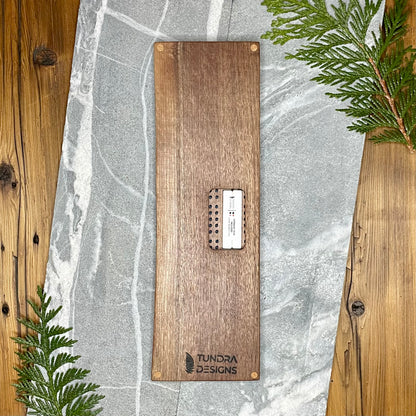 Live Edge Black Walnut Cribbage Board