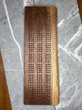 Live Edge Black Walnut Cribbage Board