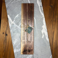 Coastal Orca Cribbage Board – Black Walnut Engraved Game Board
