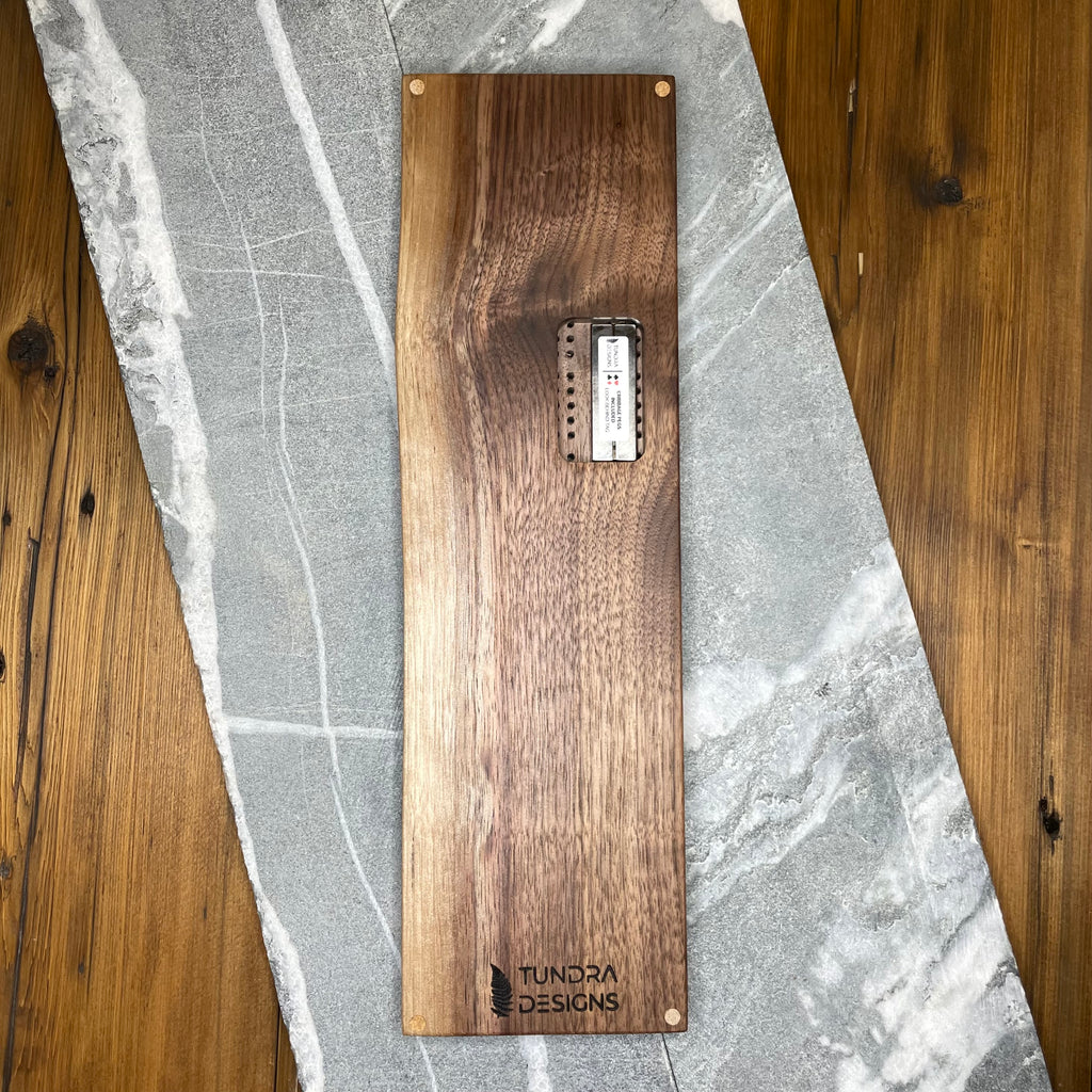 Light House Park Live Edge Black Walnut Cribbage Board, Vancouver