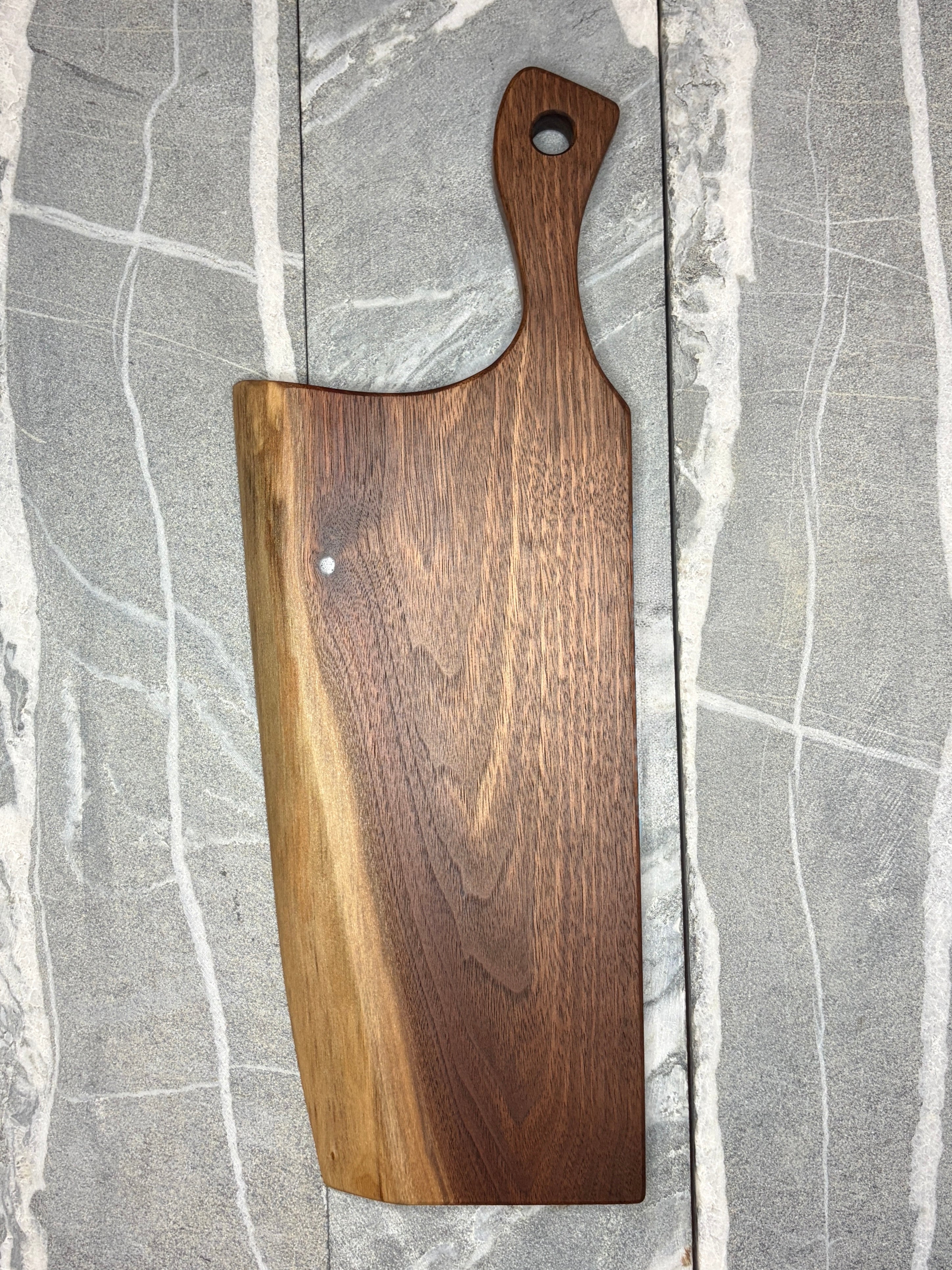 Black Walnut Live Edge Charcuterie Board – Small Serving Board