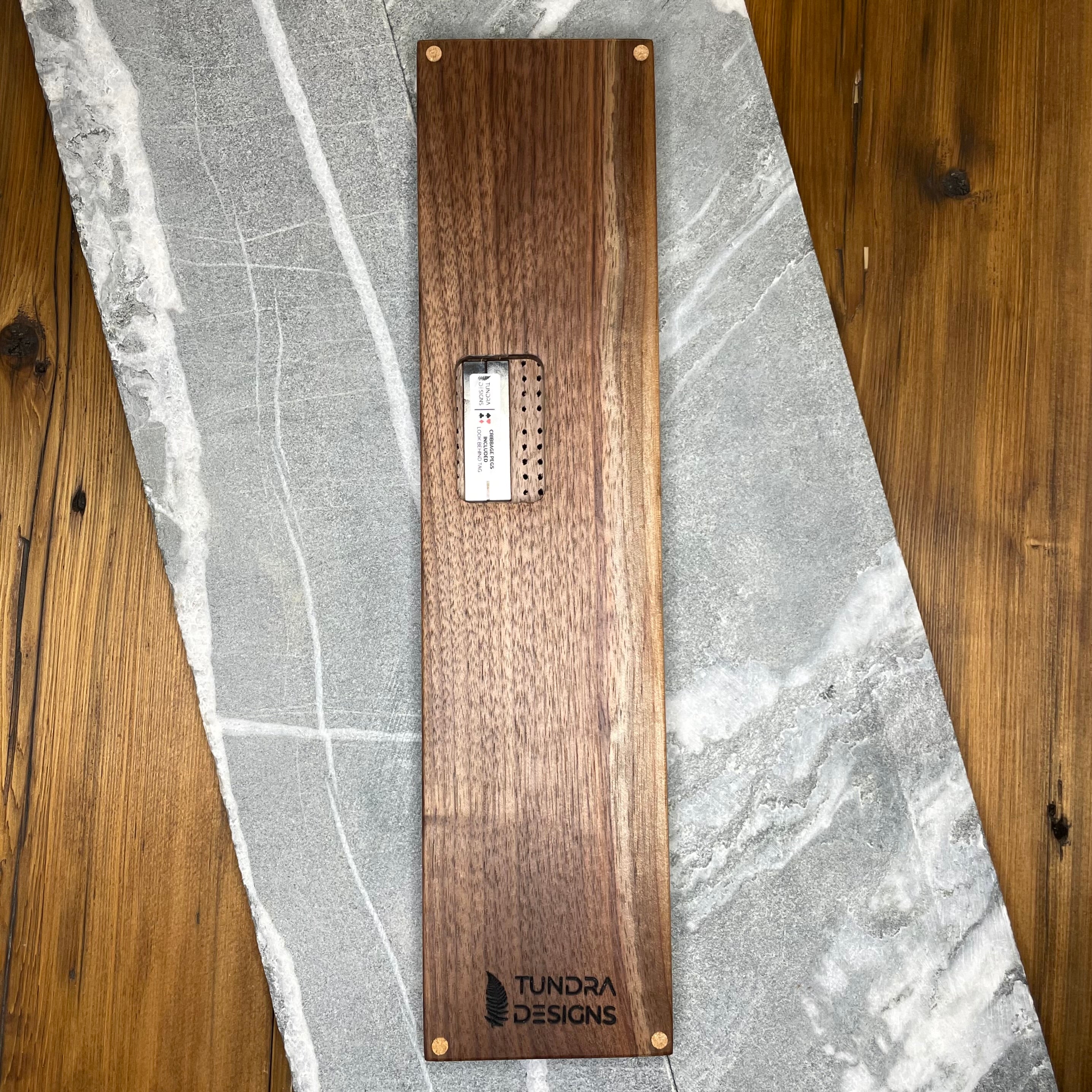 Black Walnut Cribbage Board (Banff)