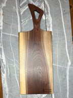 Black Walnut Charcuterie Board with Indian Arm Blue Epoxy