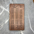 Black Walnut Cribbage Board Mini