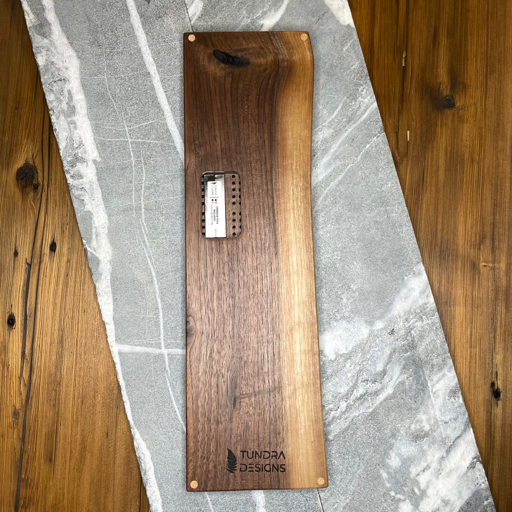 Whistler Gondola Live Edge Black Walnut Cribbage Board