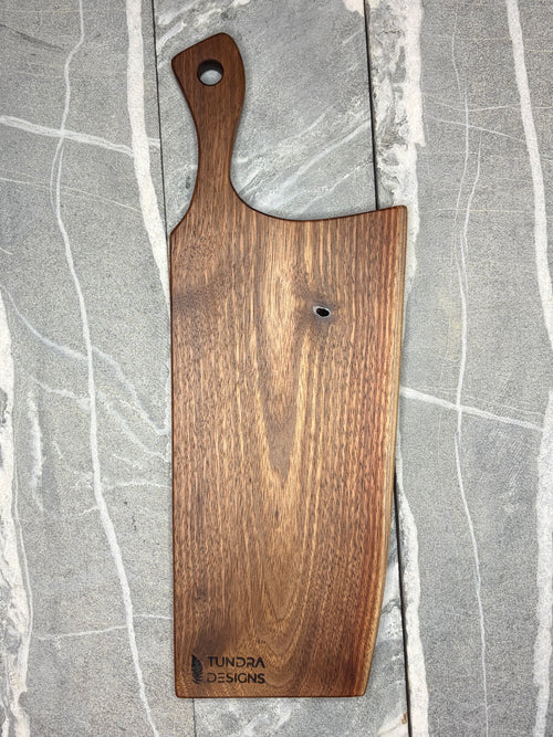 Black Walnut Live Edge Charcuterie Board – Small Serving Board