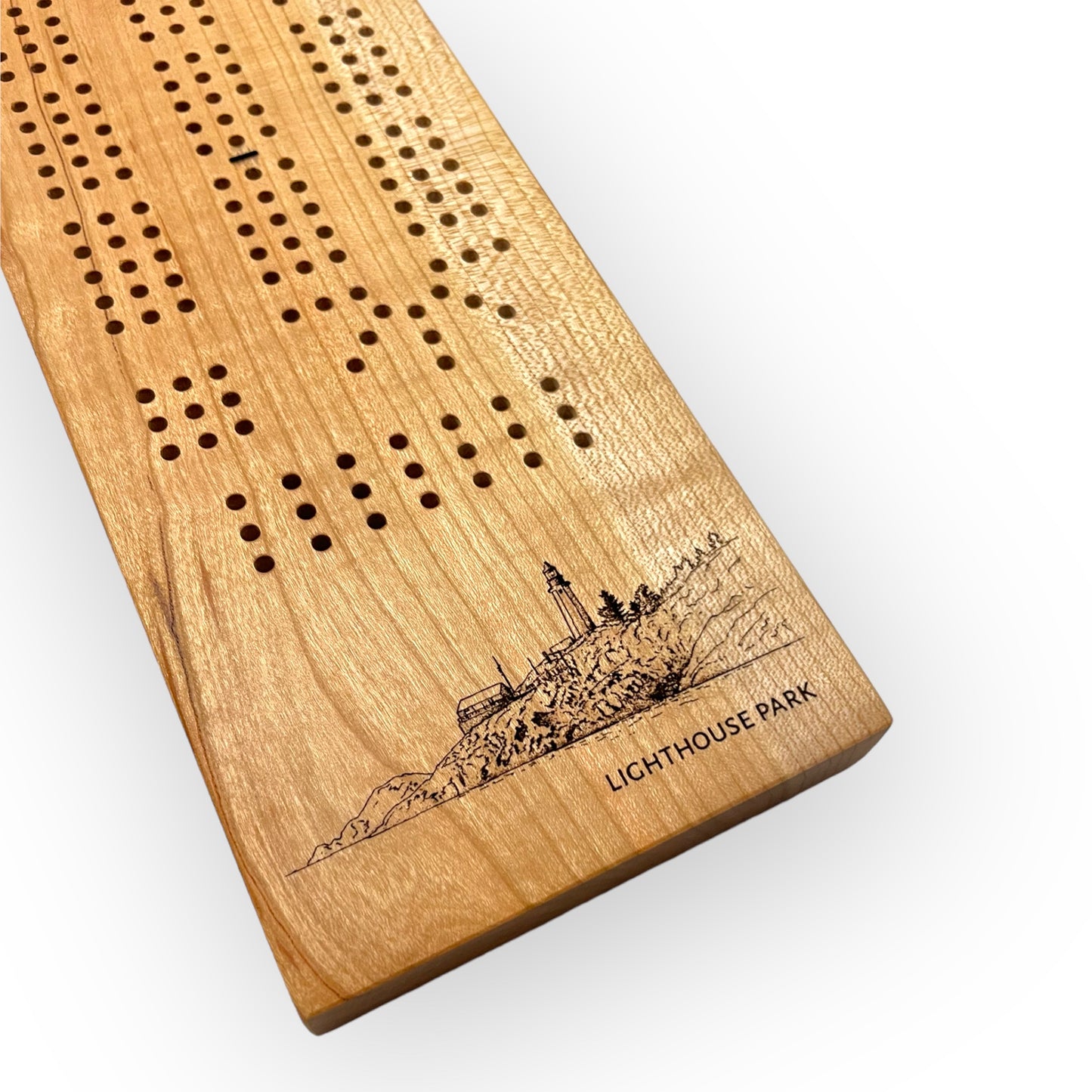 Cherry Cribbage Board (Lighthouse Park, West Vancouver)