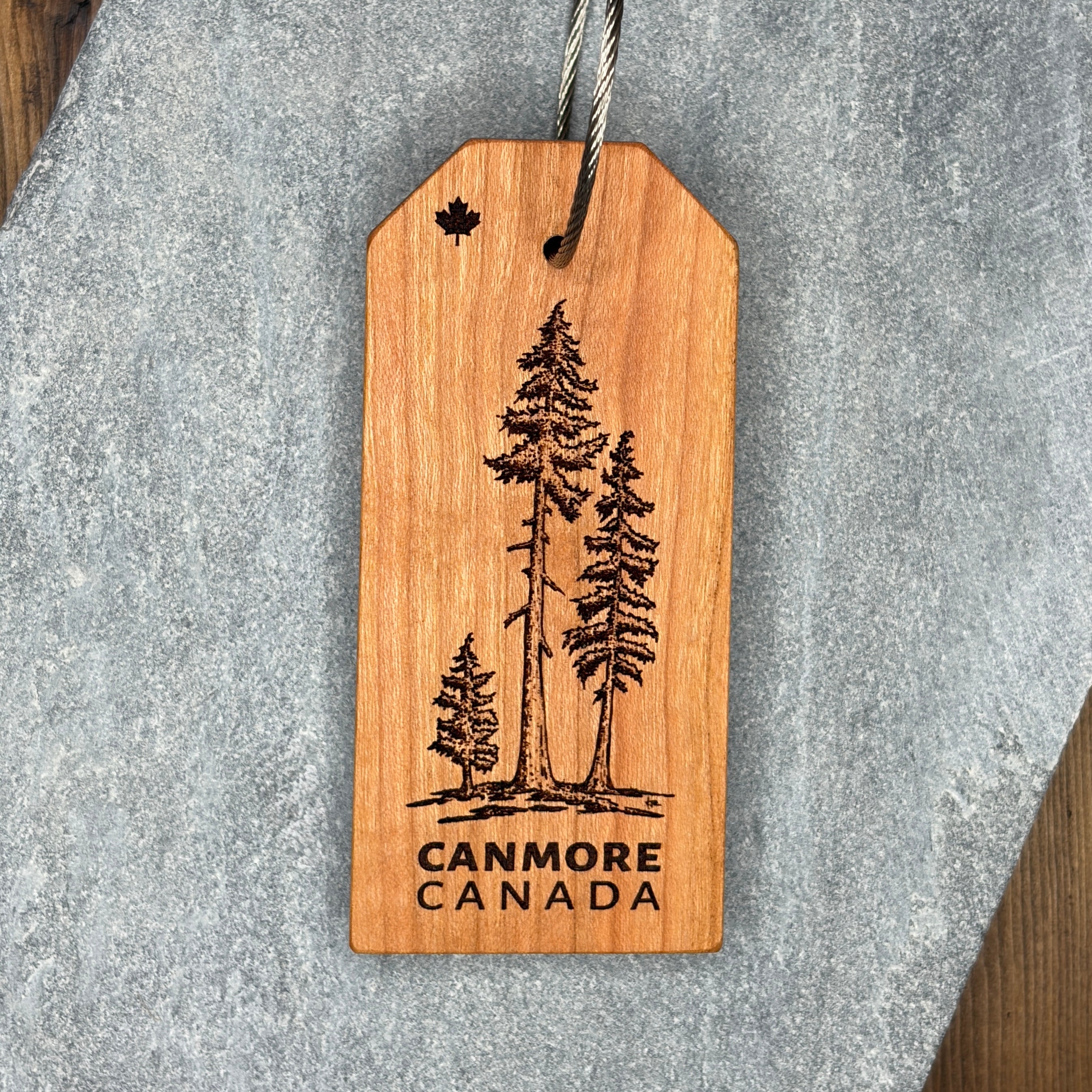 Three Hemlock Trees Luggage Tag – Canmore