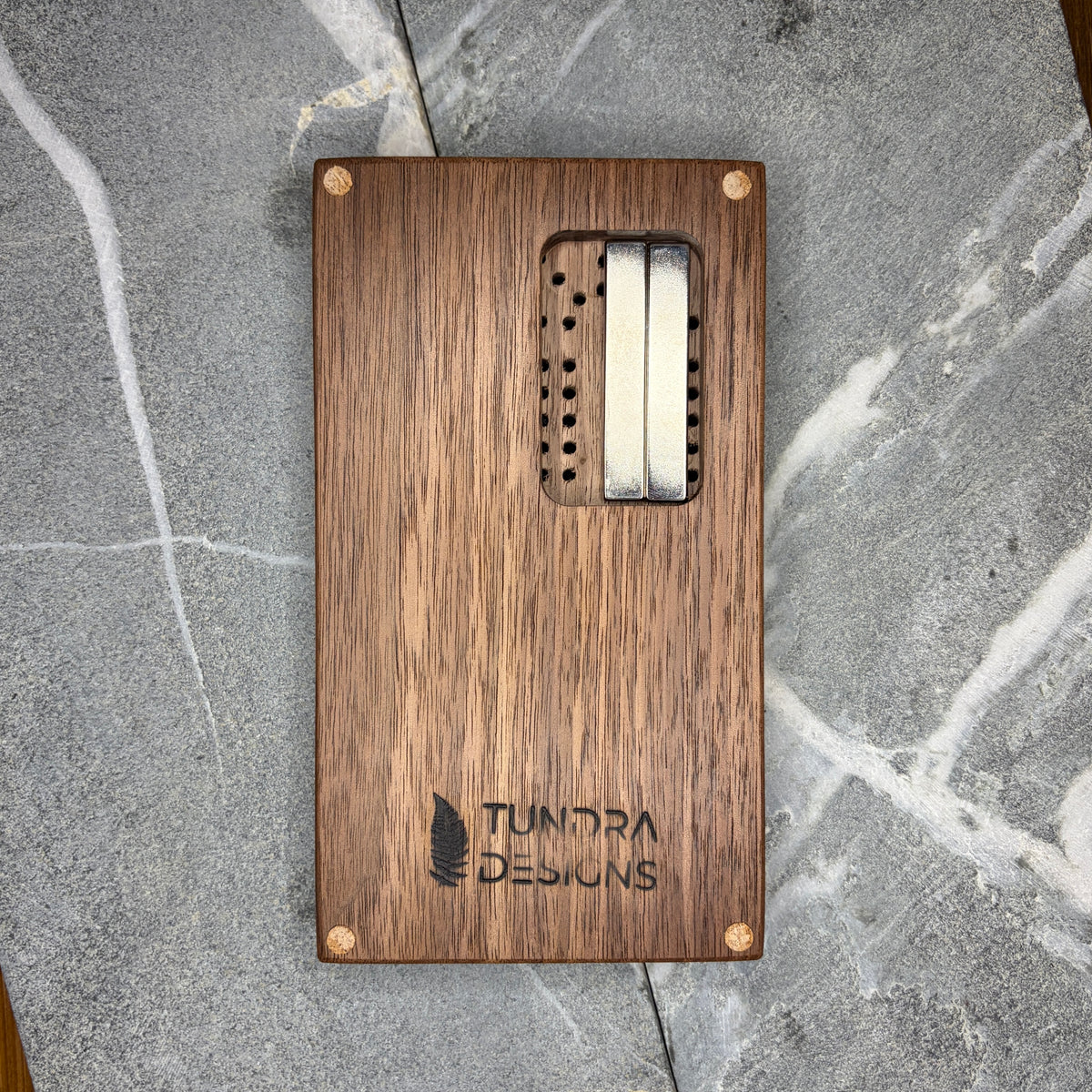 Black Walnut Cribbage Board Mini