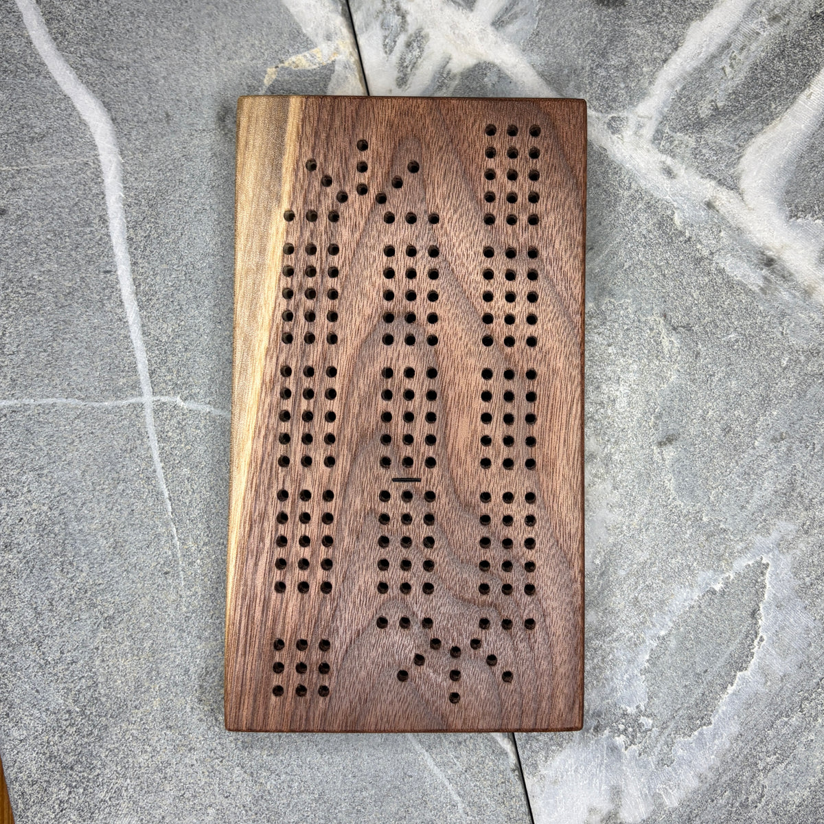 Black Walnut Cribbage Board Mini