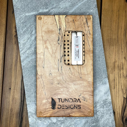 Spalted Maple Cribbage Board Mini