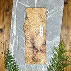 Unique Live Edge Spalted Maple Cribbage Board