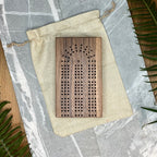 Black Walnut Folding Cribbage: Travel Edition