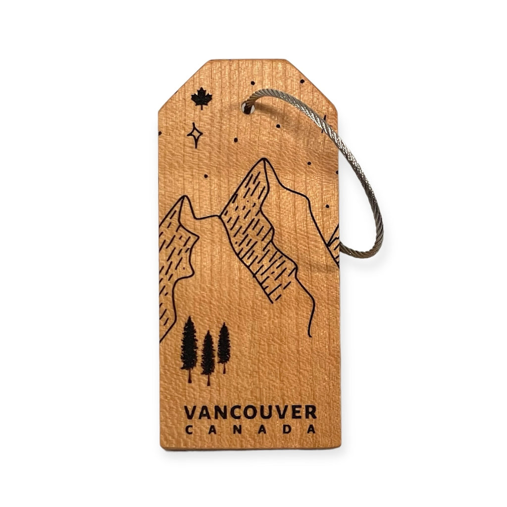 Mountains with Stars Vancouver Luggage Tag