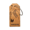 Mountains with Stars Vancouver Luggage Tag