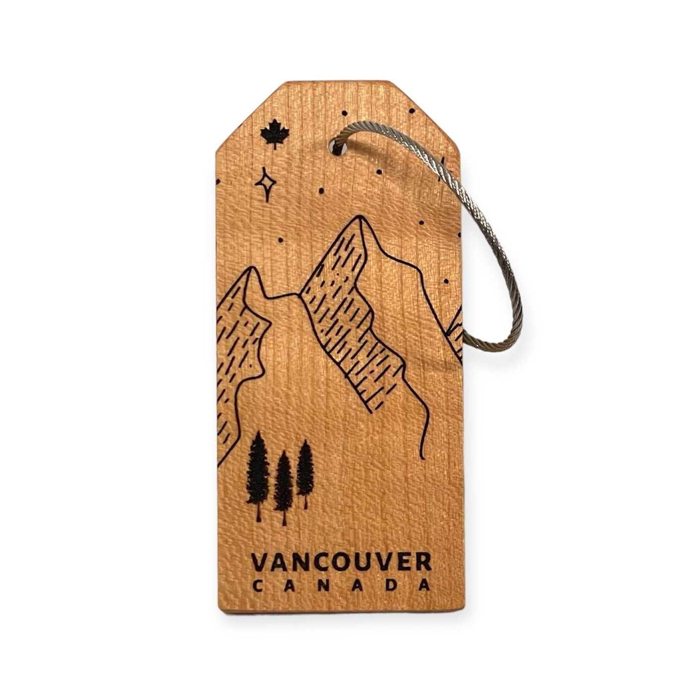 Mountains with Stars Vancouver Luggage Tag