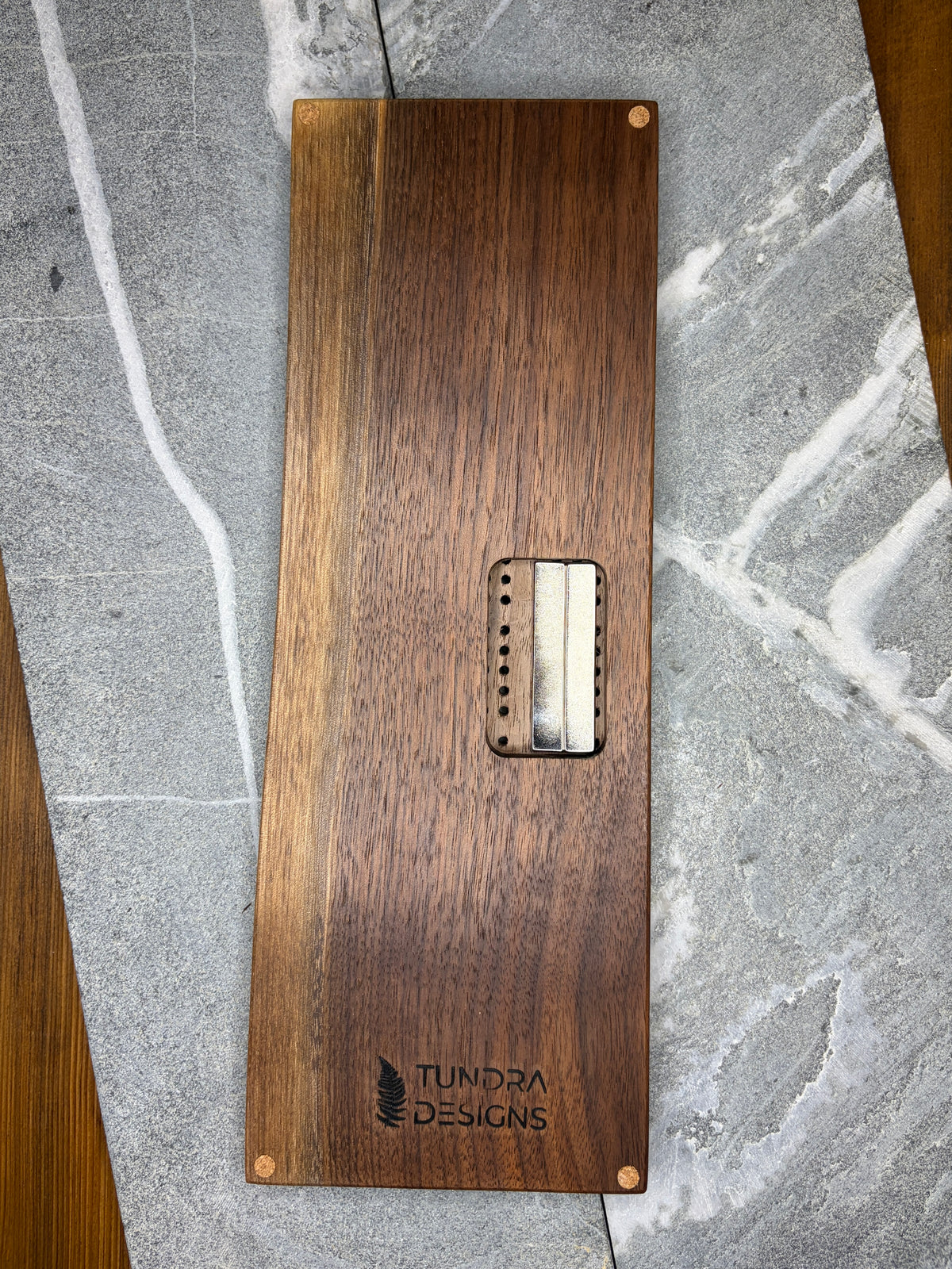 Live Edge Black Walnut Cribbage Board
