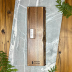 Live Edge with Bark Black Walnut Cribbage Board
