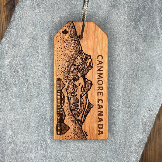 Canmore Village Luggage Tag