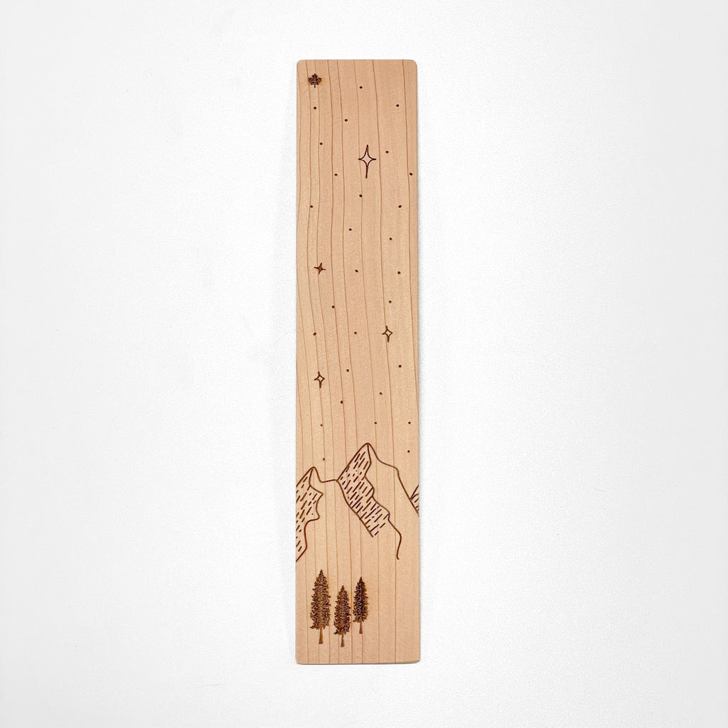 Mountain with Stars Bookmark