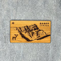 Banff Mountainscape Magnet with Moose