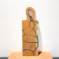 Cherry Charcuterie Board with Epoxy and Organic Flow Handle