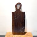 Dark Walnut Epoxy Charcuterie Board with Organic Flow Handle