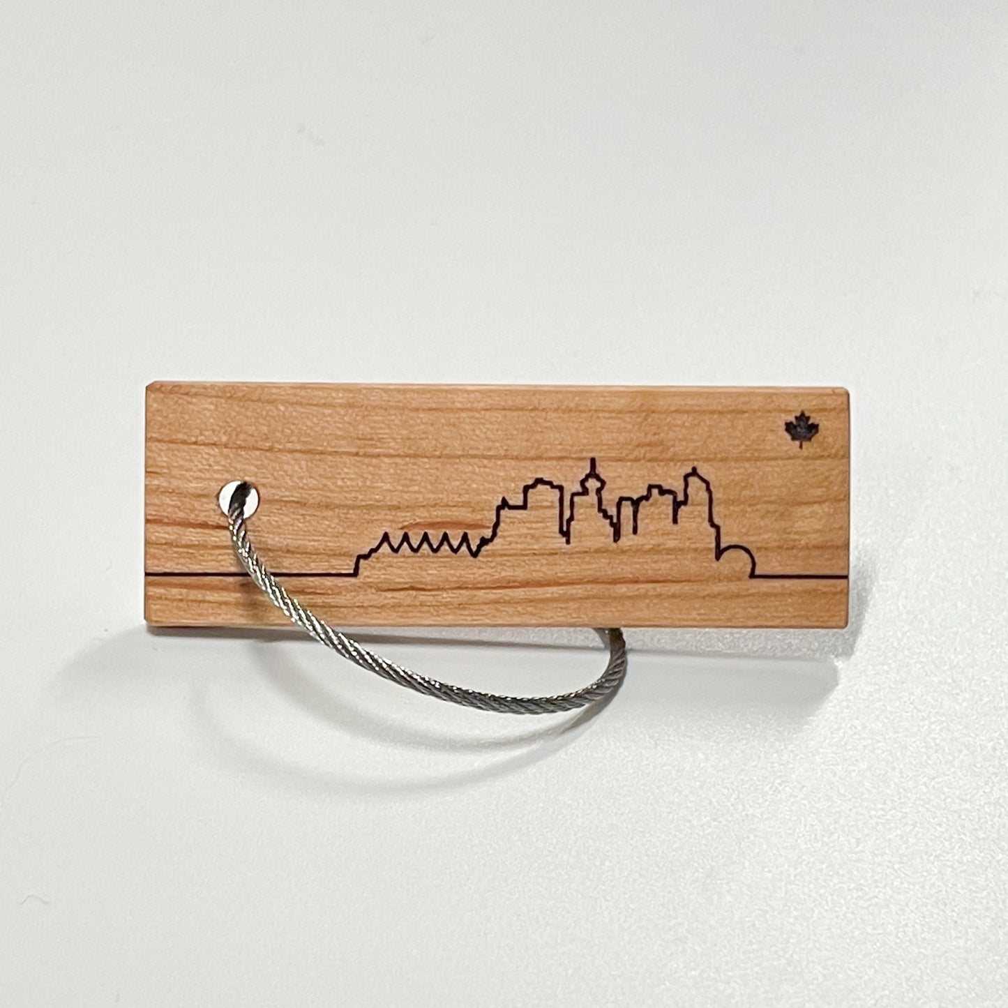 Vancouver City Skyline Keychain
