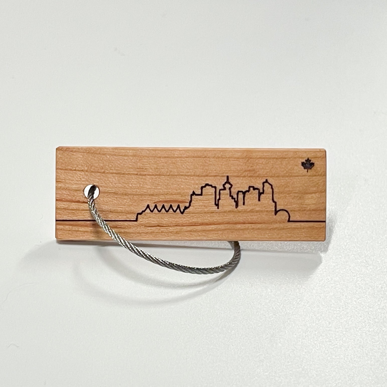 Vancouver City Skyline Keychain