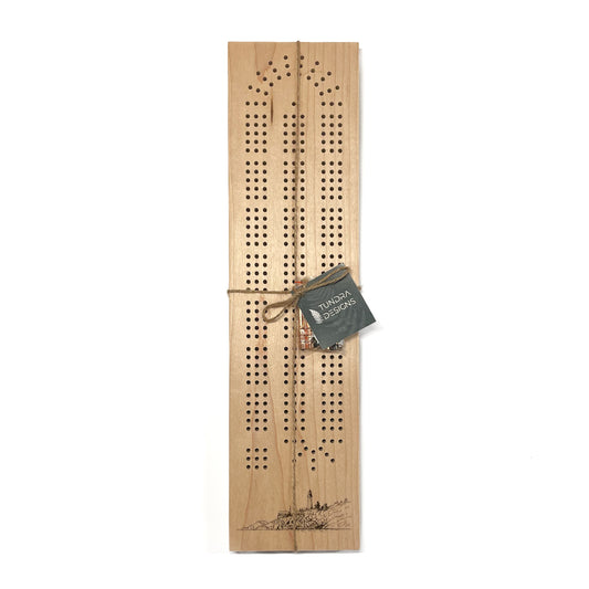 Maple Cribbage Board (Lighthouse Park)