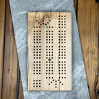 Spalted Maple Mini Cribbage Board