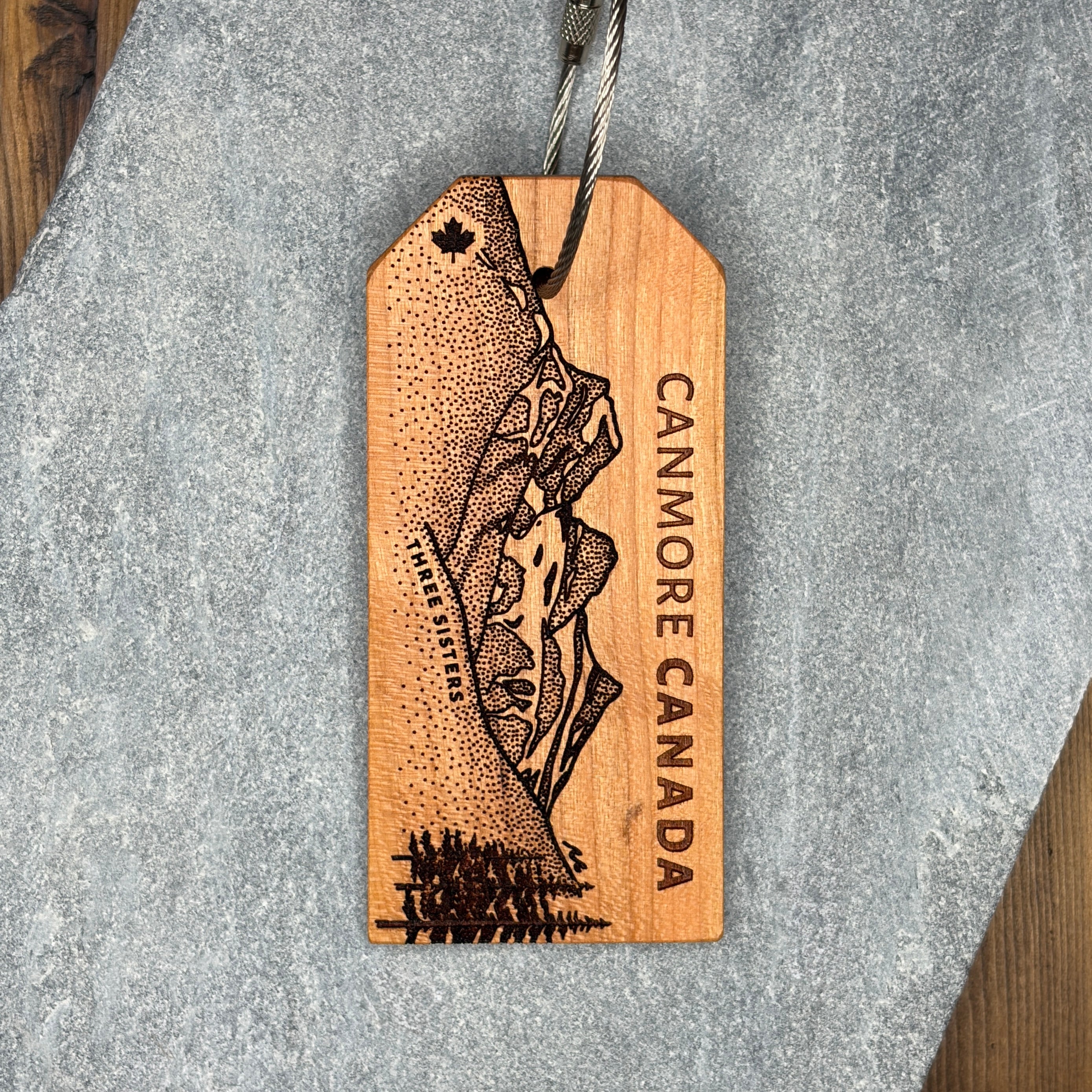 Three Sisters Luggage Tag – Canmore