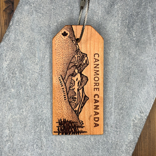 Three Sisters Luggage Tag – Canmore