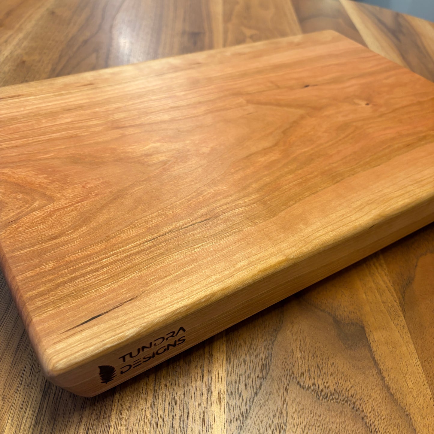 Solid Cherry Wood Cutting Board – Handmade Kitchen Board