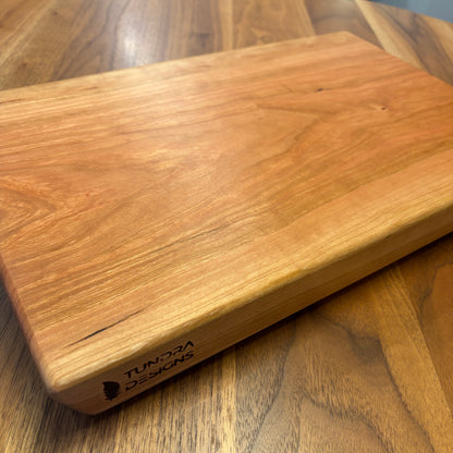 Solid Cherry Wood Cutting Board – Handmade Kitchen Board