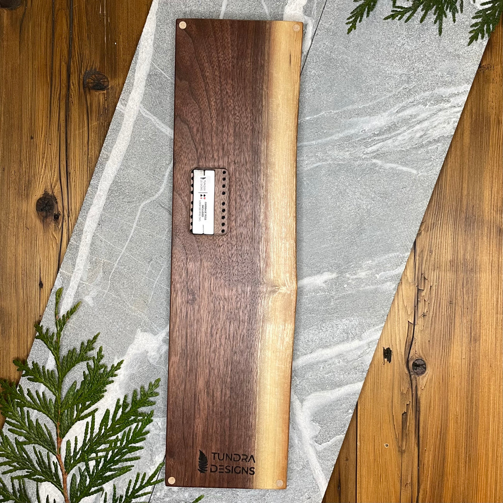 Black Tusk Live Edge Black Walnut Cribbage Board, Whistler