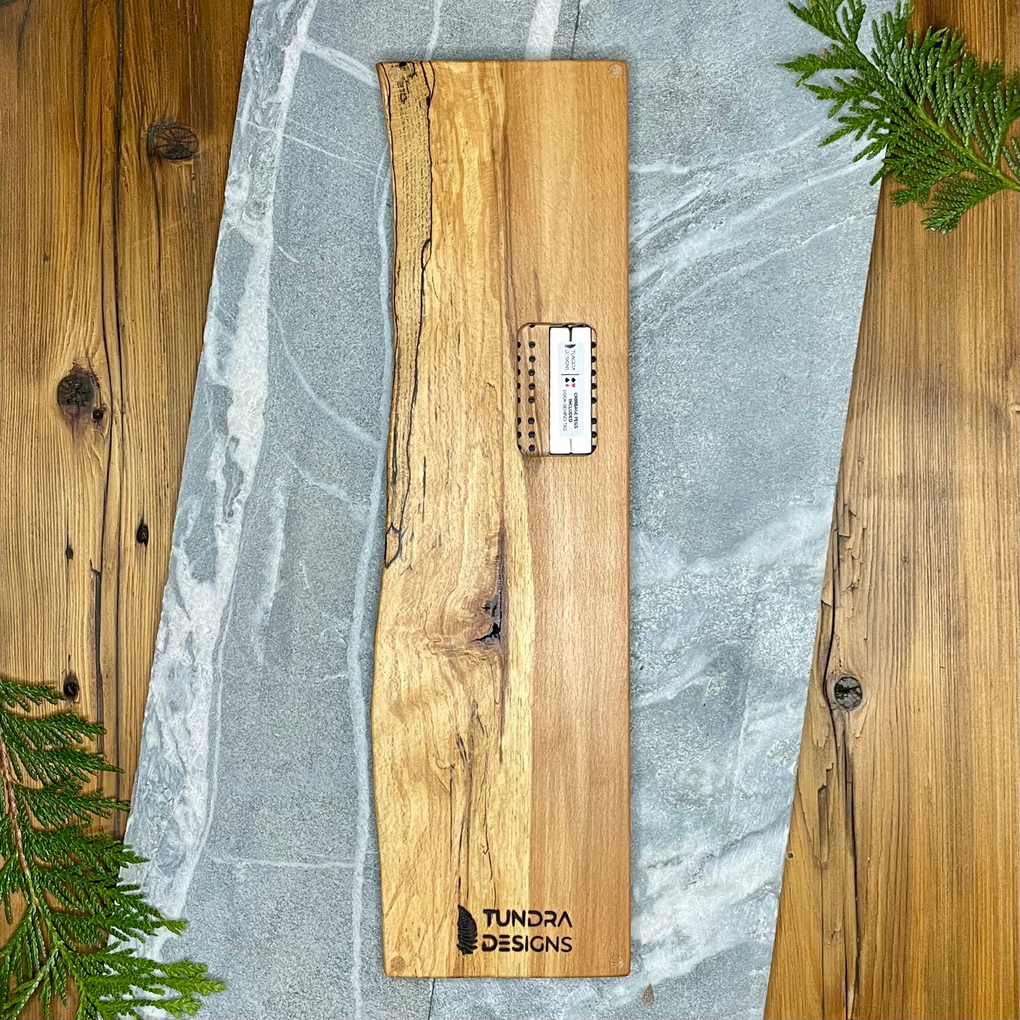 Black Tusk Live Edge Spalted Maple Cribbage Board