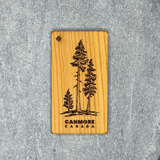 Three Hemlock Trees Magnet – Canmore